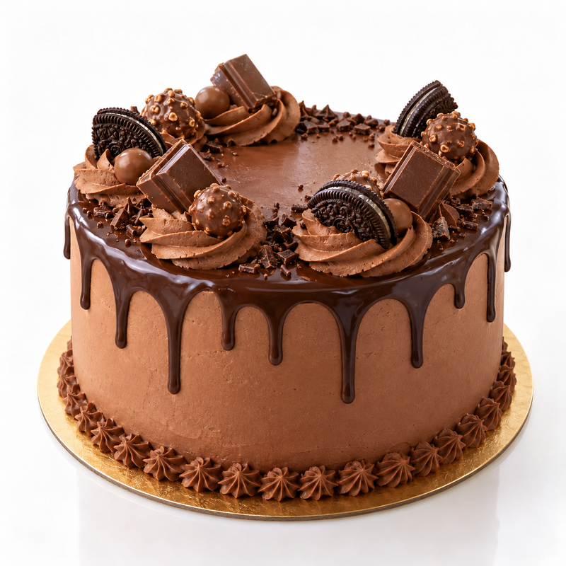 Chocolate Drip Birthday Cake #13