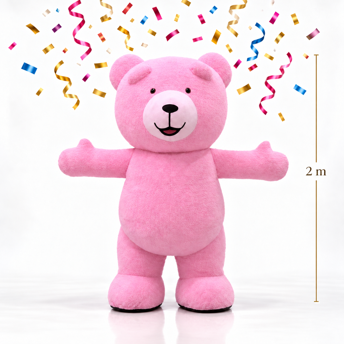 2M Pink Dancing Teddy Bear