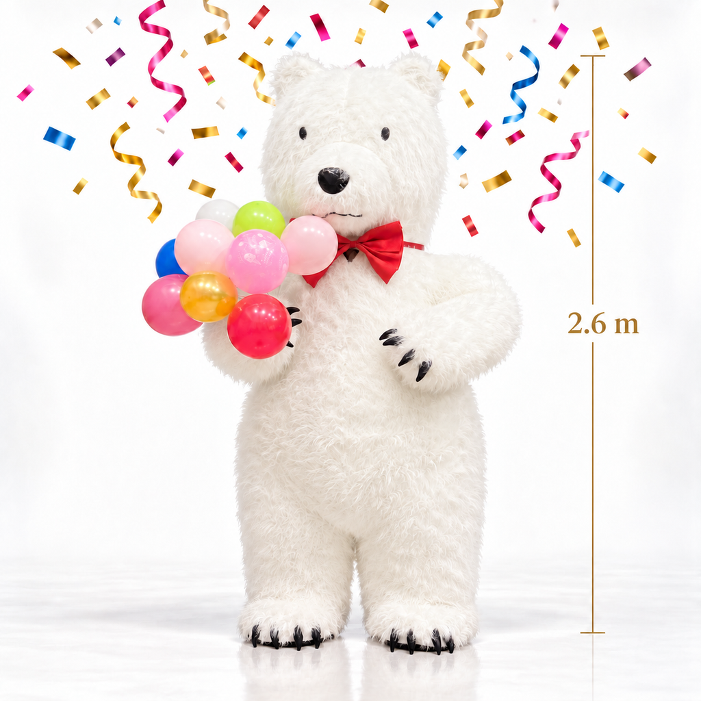 2.6m White bear