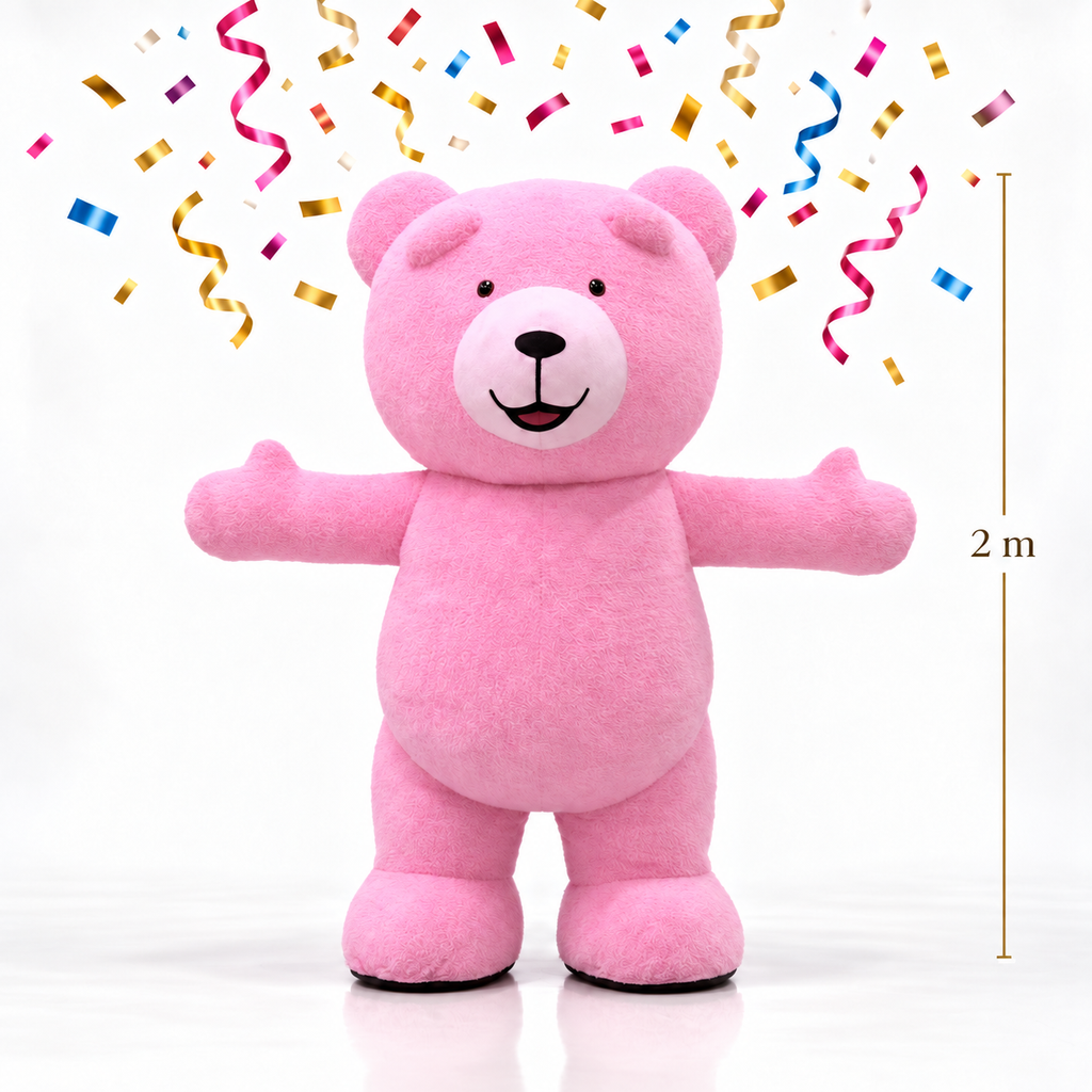 2m Pink  bear