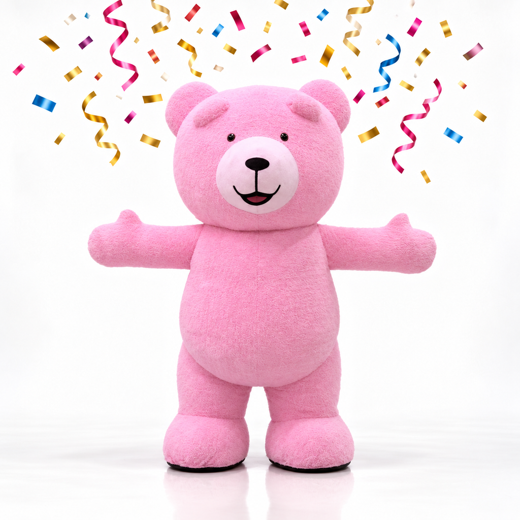2m Pink  bear
