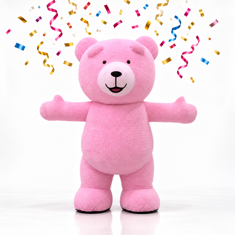 2m Pink  bear